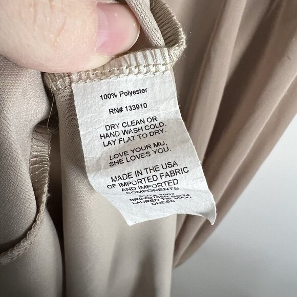 Show Me Your Mumu‎ Tan Lauren Tie Maxi Dress Women’s Size Small Wedding formal - Picture 11 of 12